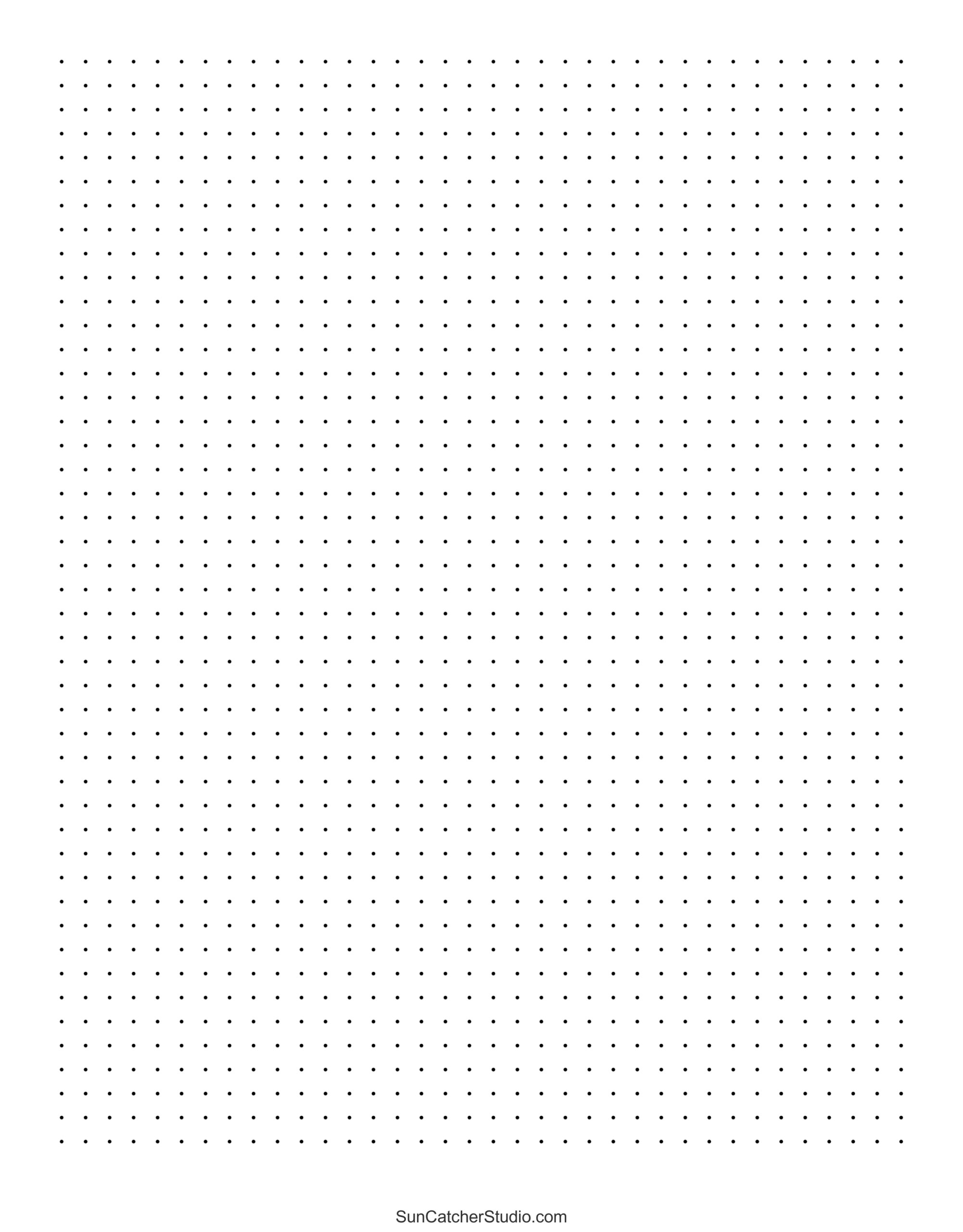 Free Printable Dot Paper Dotted Grid Sheets PDF PNG Free 