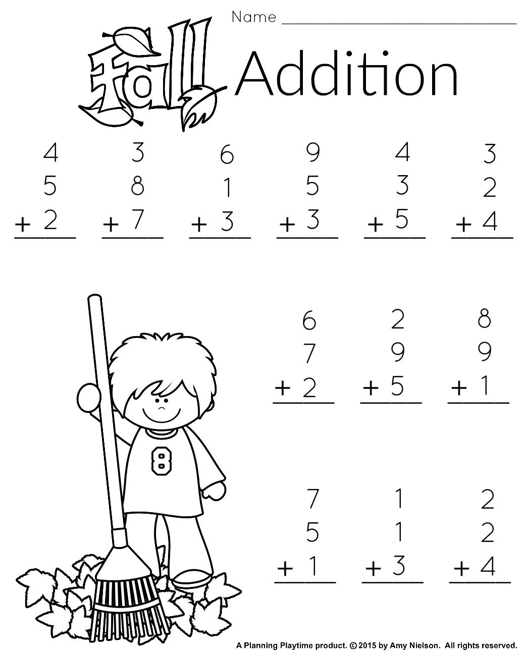 Free Printable Fall Math Worksheets Printable Worksheets