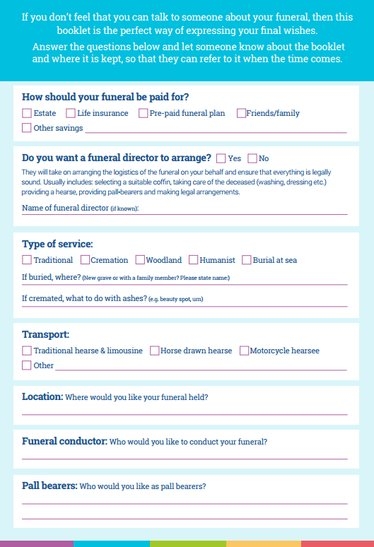 Free Printable Final Wishes Planner Free Templates Printable