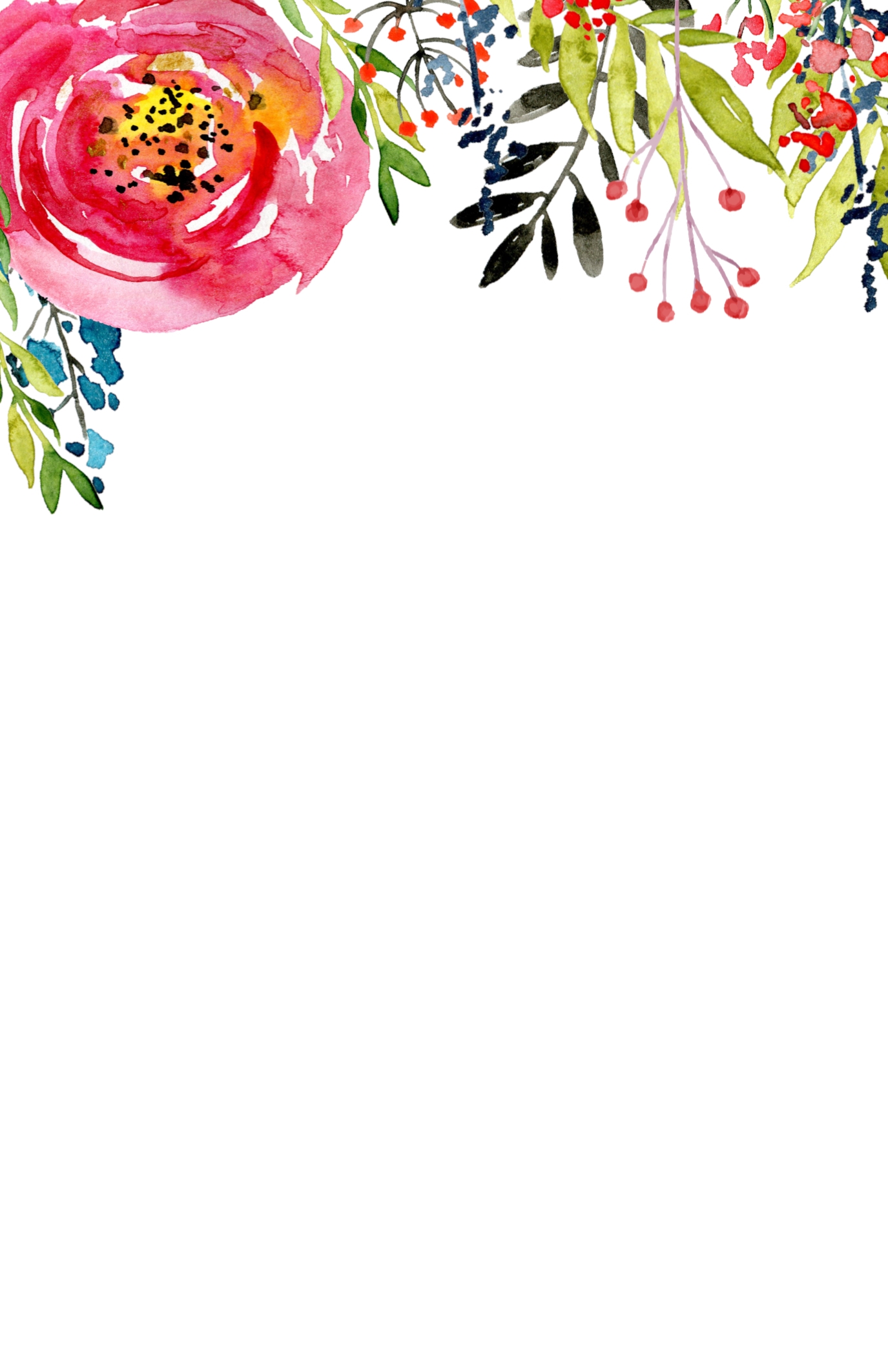 Free Printable Floral Stationery Paper Trail Design