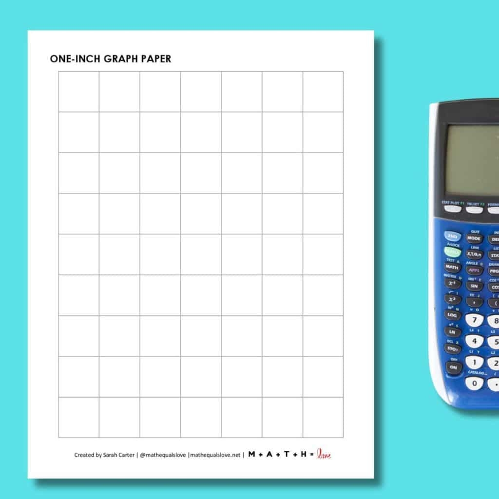 Free Printable Graph Paper 1 Inch Grid PDF Format