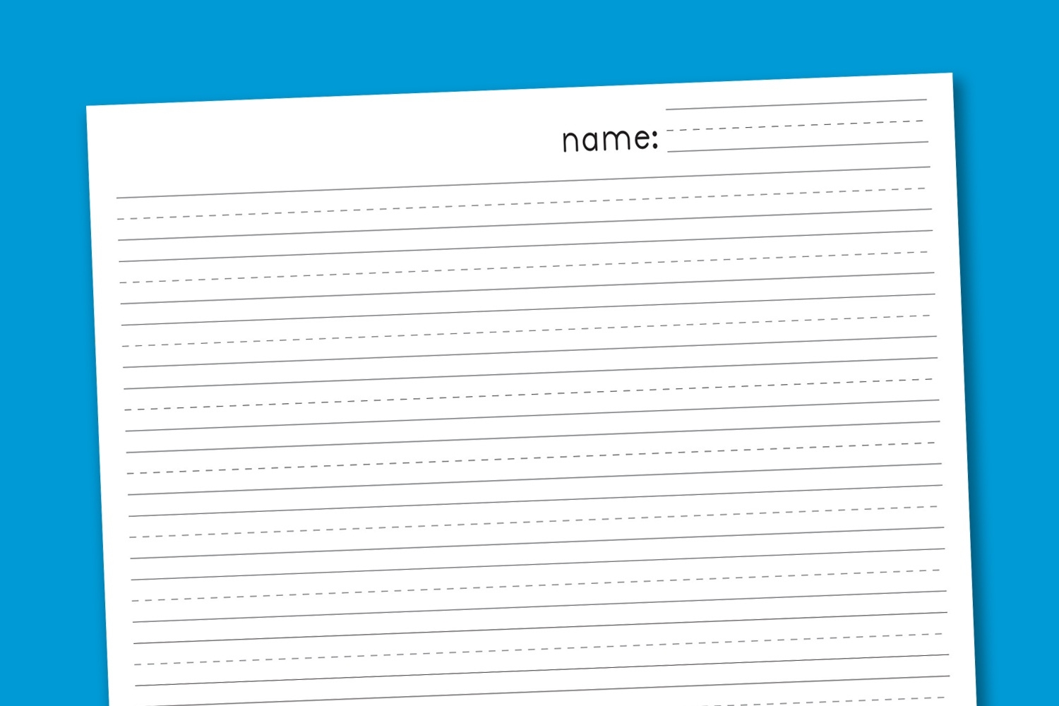 Free Printable Handwriting Paper Free Printable