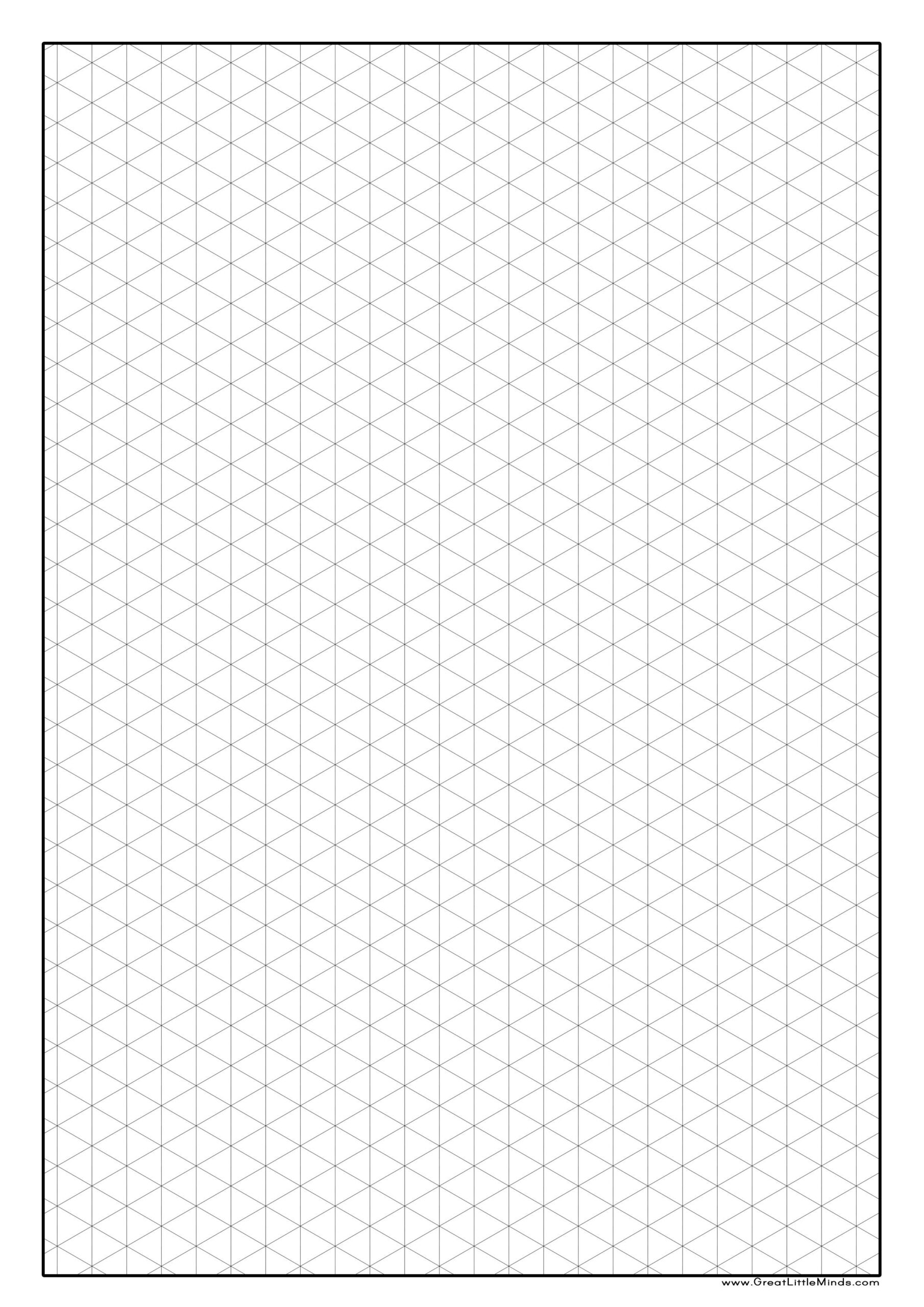 Free Printable Isometric Grid Paper Grid Paper Printable