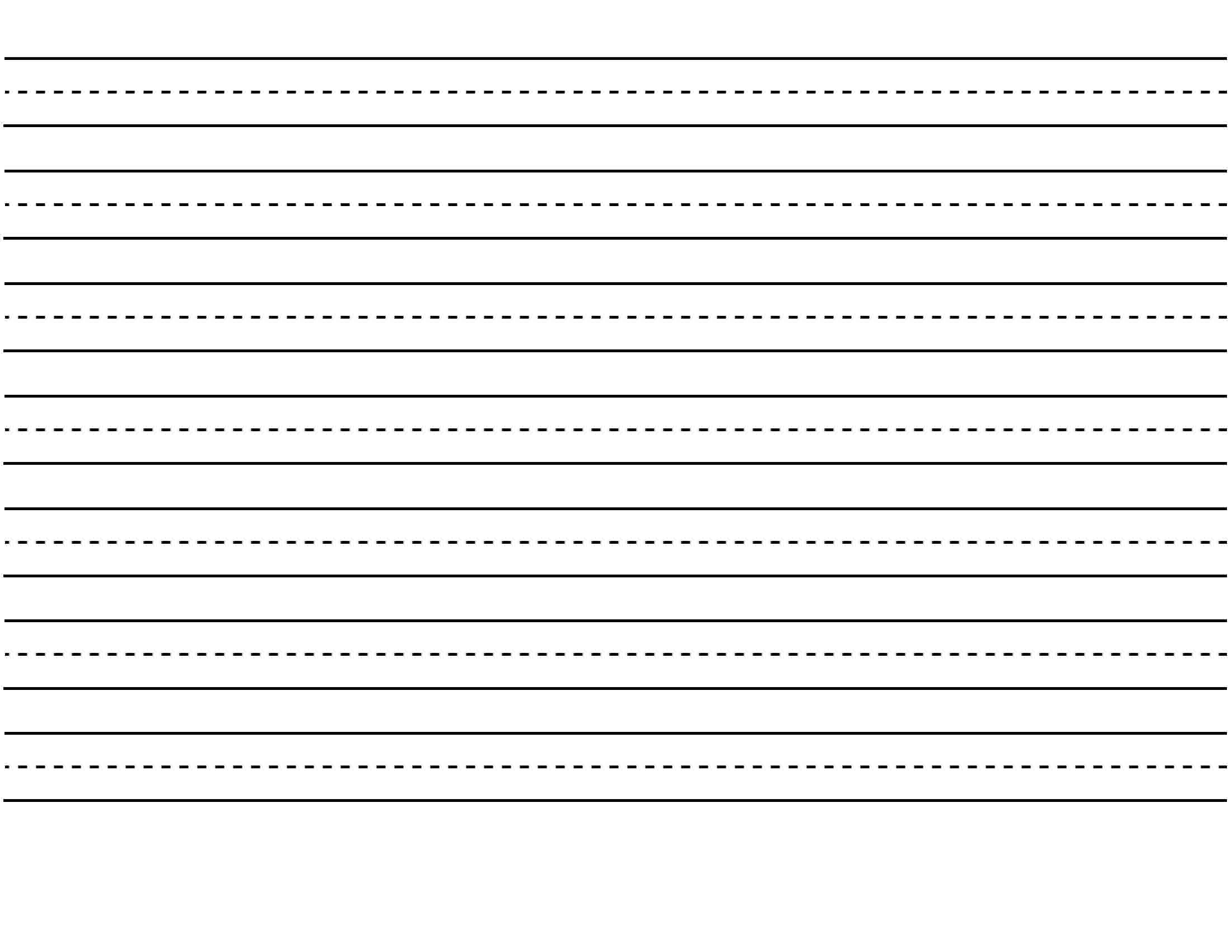 Free Printable Kindergarten Lined Paper Template Free Printable Lined 