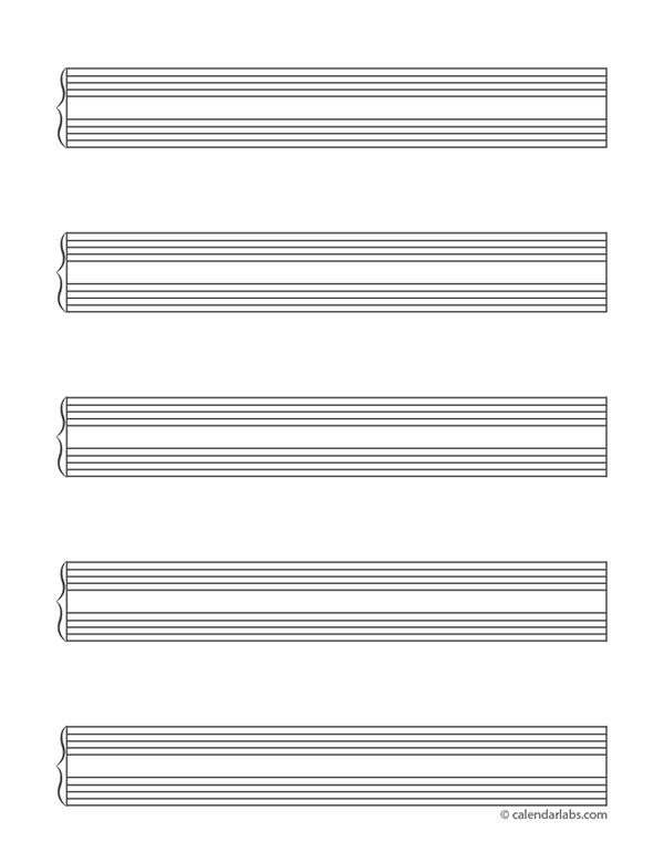 Free Printable Lined Music Paper Download Free Printable Lined Music 