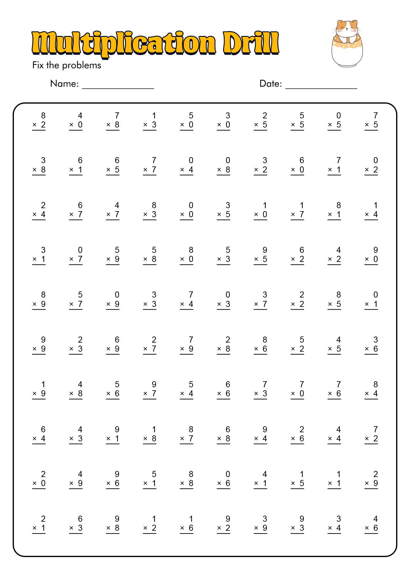 Free Printable Math Worksheet 3rd Grade Division Download Free 