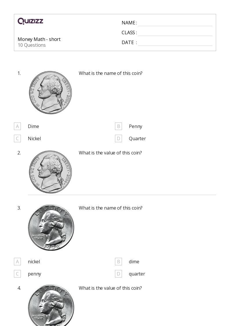 Free Printable Math Worksheets Money Download Free Printable Math 