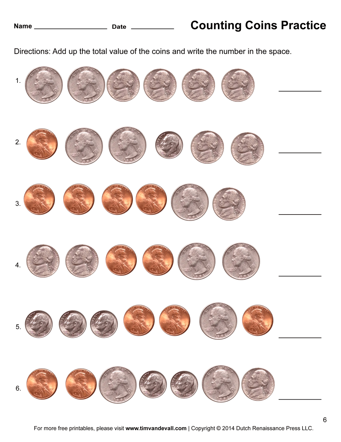 Free Printable Money Worksheets Printable Worksheets
