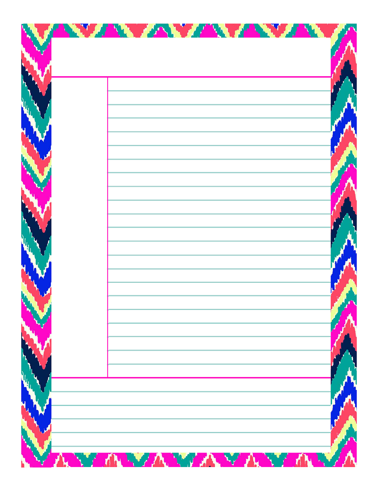 Free Printable Note Paper Free Printable Note Paper