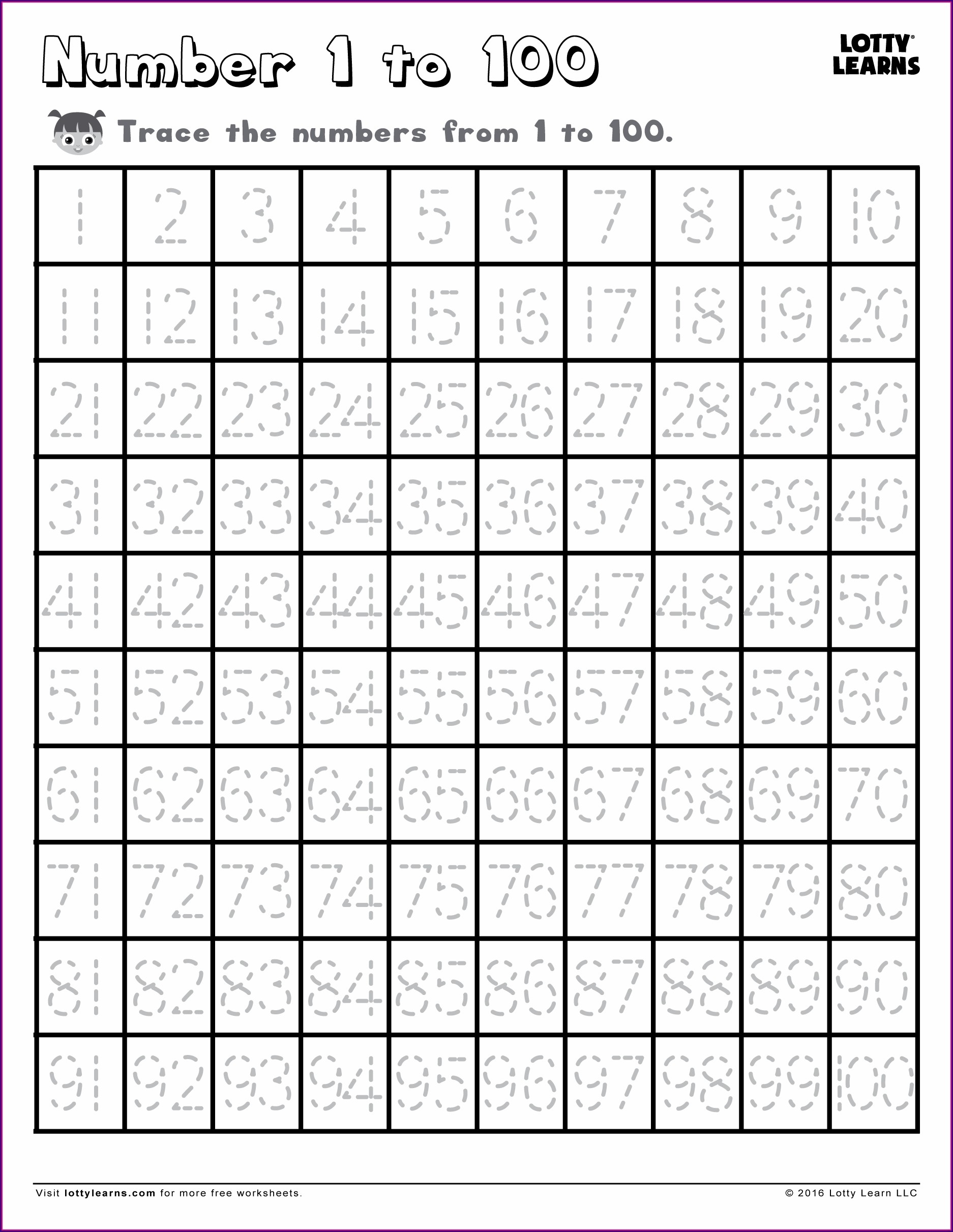 Free Printable Number Tracing Worksheets Free Printable Download