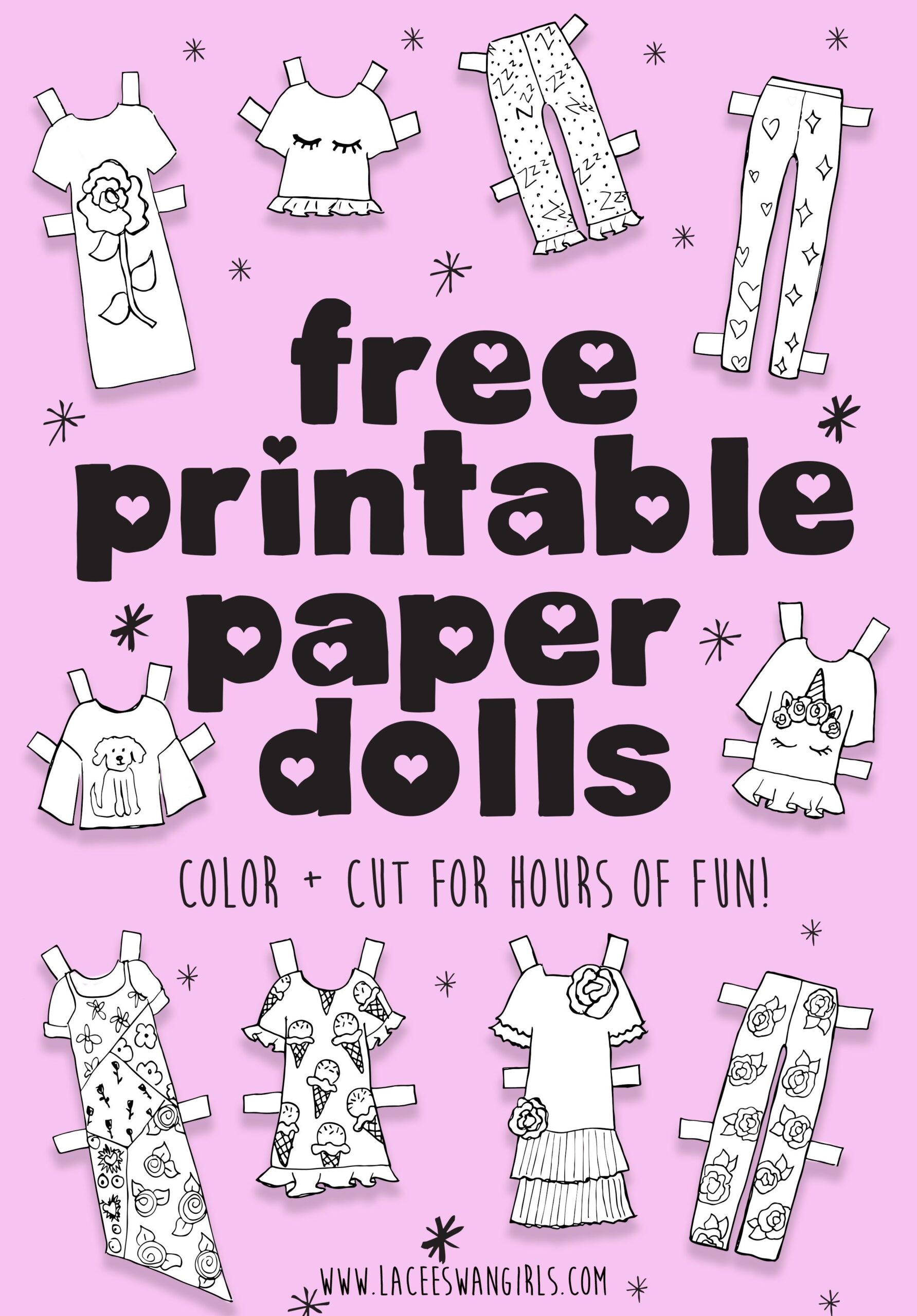 Free Printable Paper Doll Patterns Dev onallcylinders