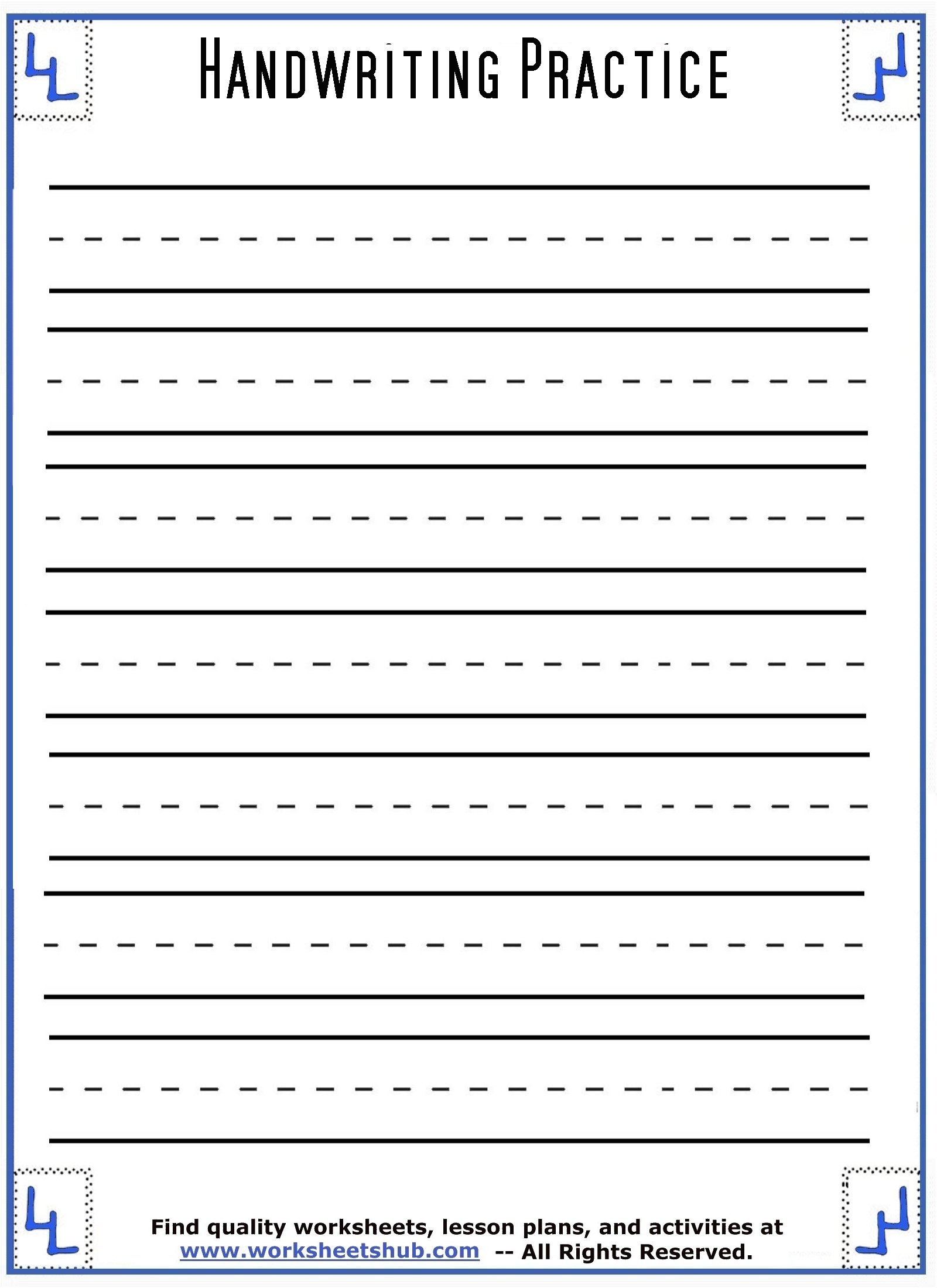Free Printable Printing Practice Worksheets Printable Worksheets