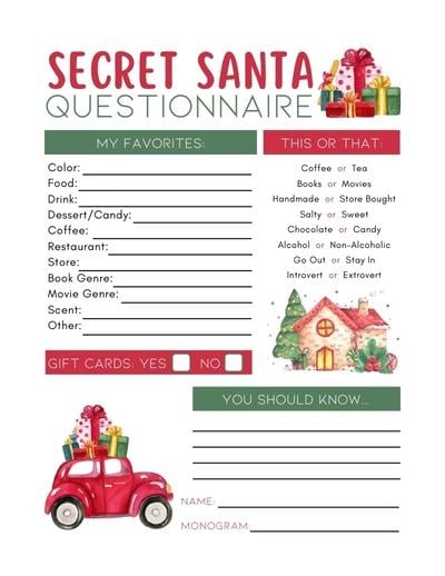 Free Printable Secret Santa Poems Sitedoct