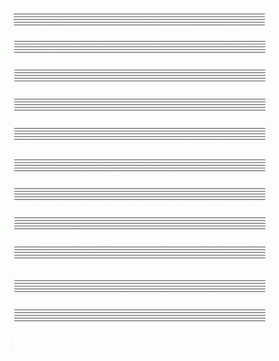 Free Printable Staff Music Paper Get What You Need For Free