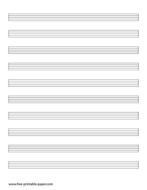 Free Printable Staff Paper 10 Stave Manuscript Paper Free printable