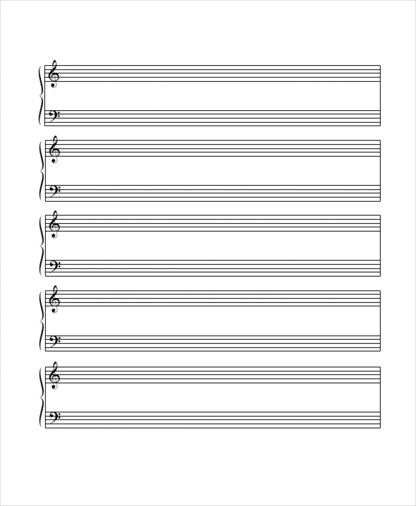 Free Printable Staff Paper Pdf Get What You Need