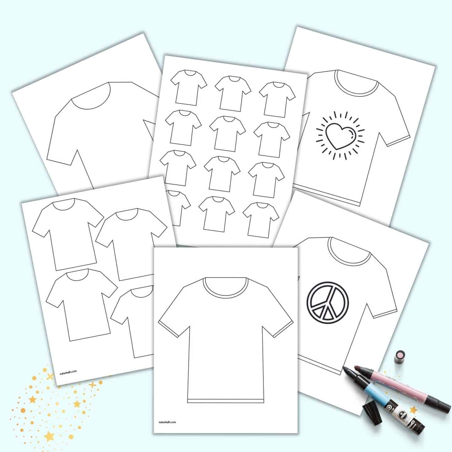 Free Printable White T Shirt Template blank T shirt Coloring Pages 