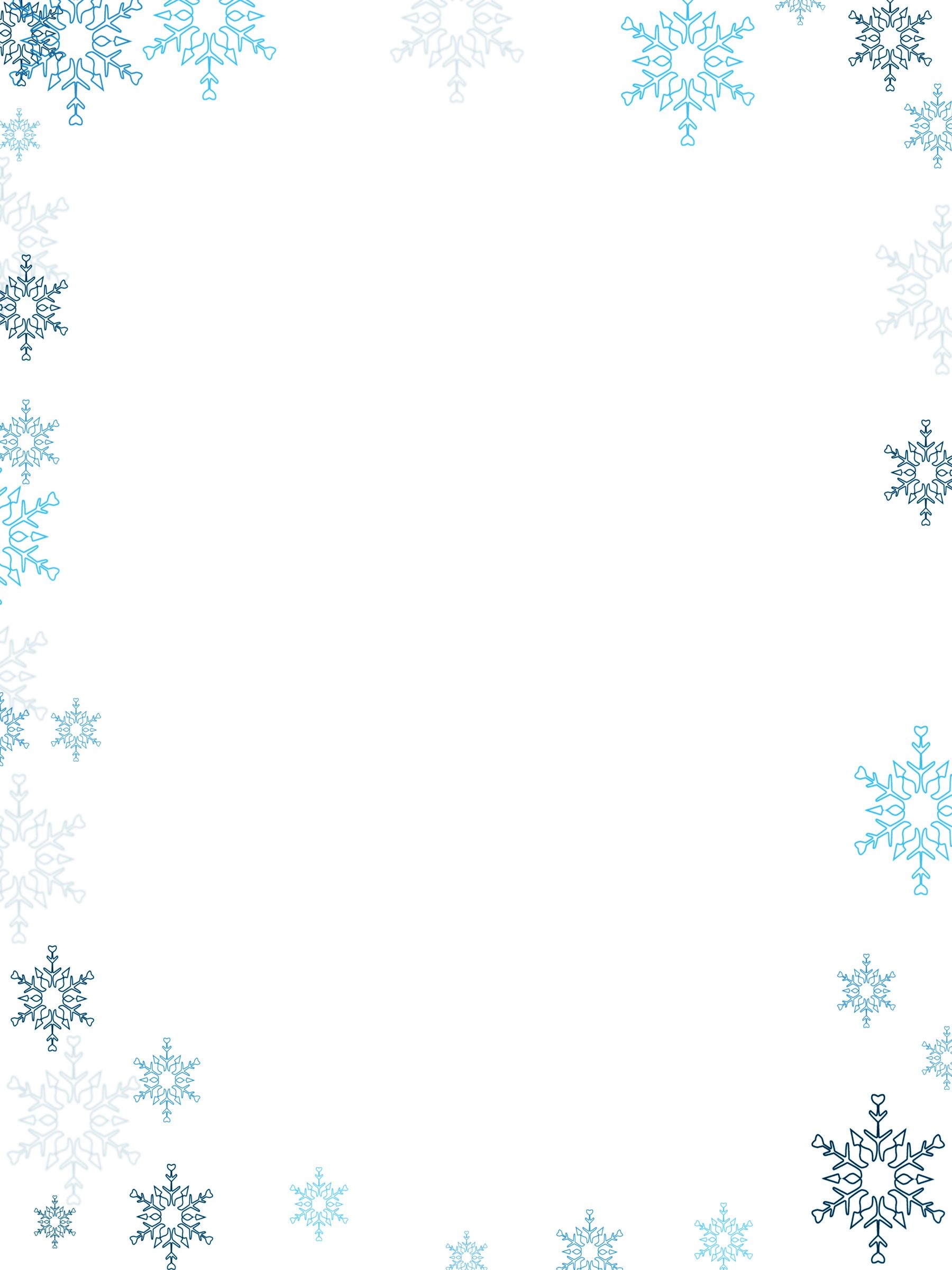Free Printable Winter Border Paper Get What You Need For Free