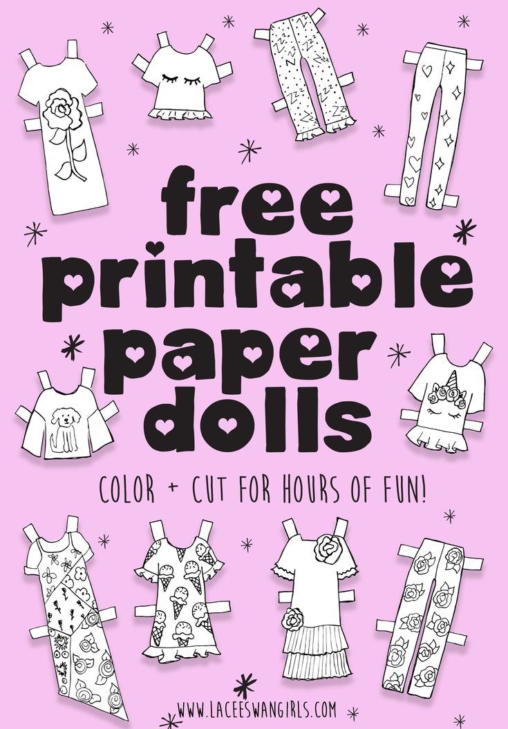 Fun Blind Bag Paper Doll Printable