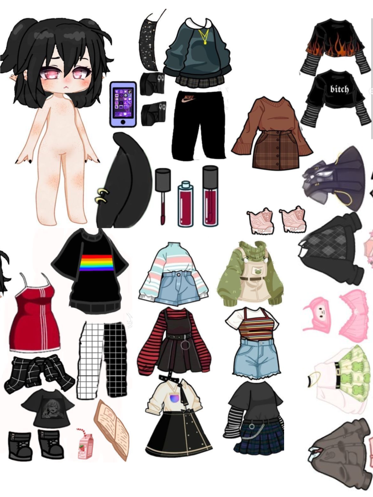 Gacha Life Paper Doll Printable My XXX Hot Girl