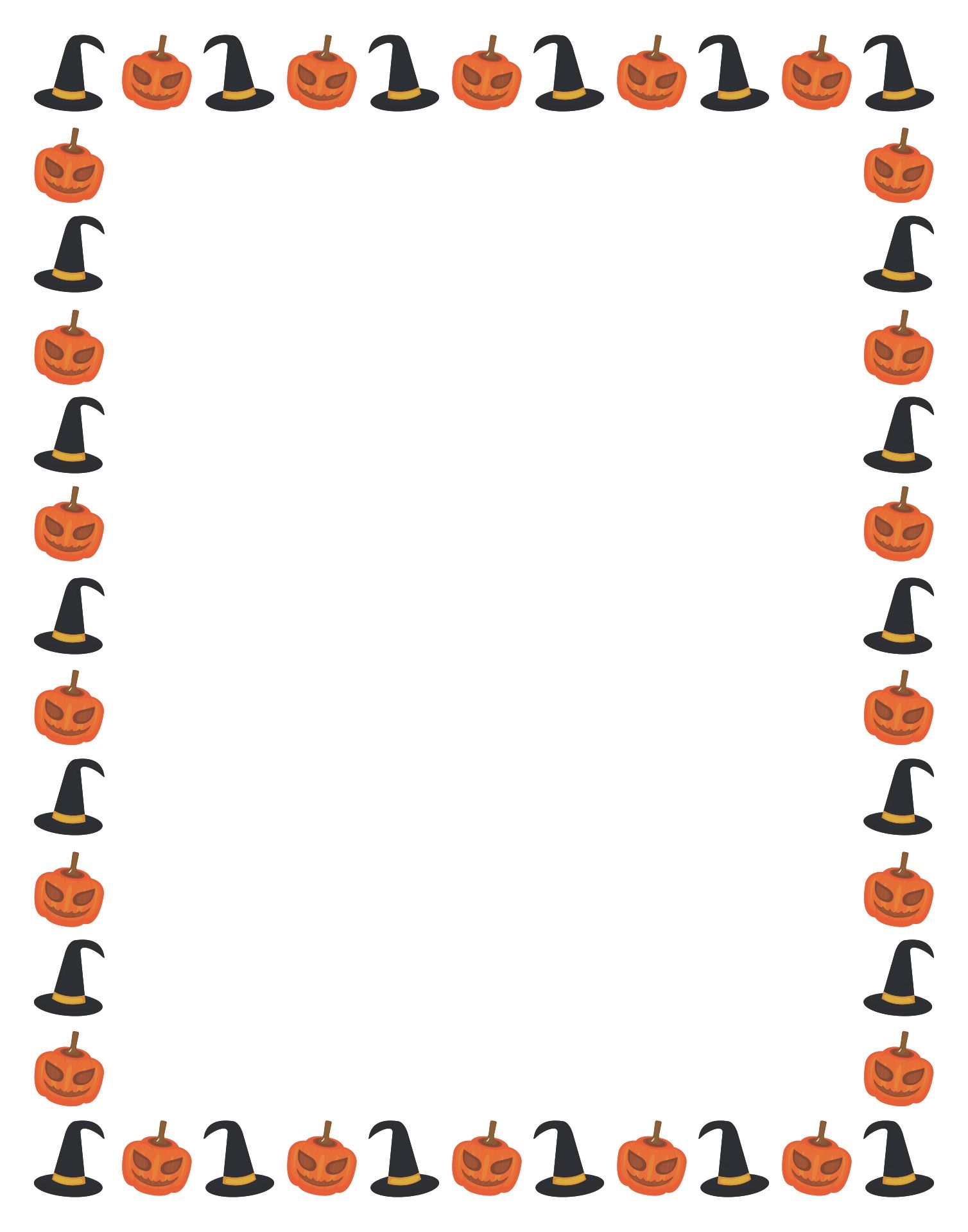 Halloween Border Paper Print 15 Free PDF Printables Printablee