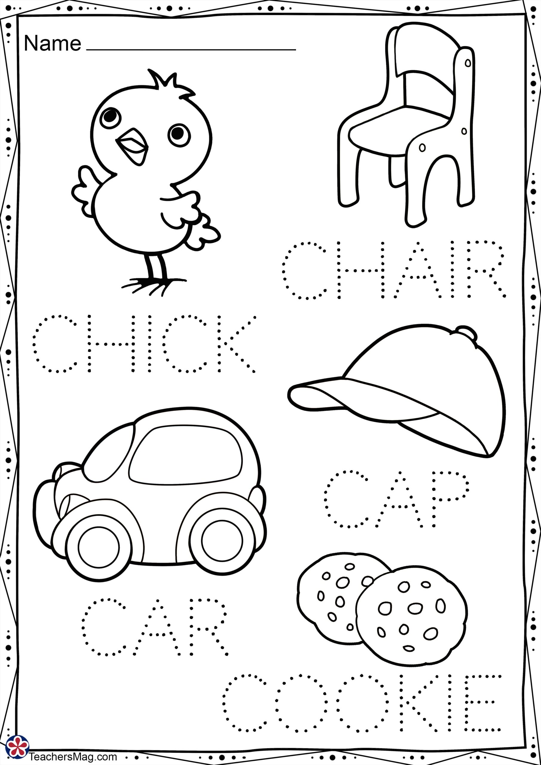 Handwriting Free Printable Preschool Worksheets Tracing Letters 