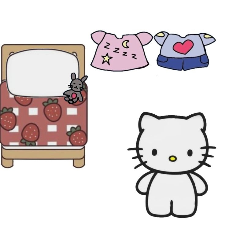 Hello Kitty Paper Doll Bedroom Hello Kitty Printables Hello