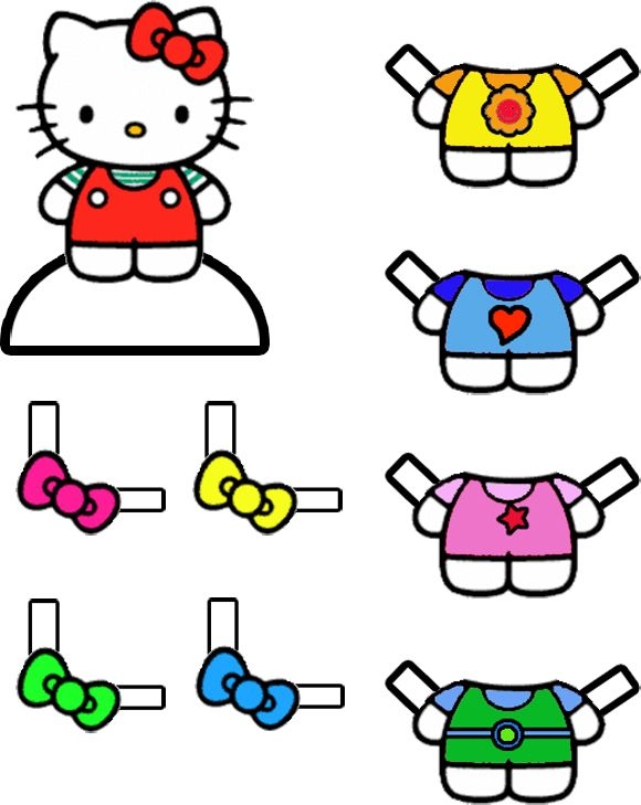 Hello Kitty Paper Doll Printable XXX Porn Sex Pics