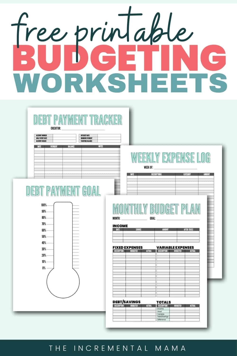 Household Budget Worksheets Printable Discohety
