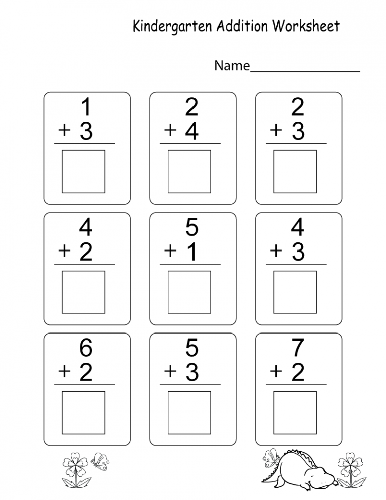 Kindergarten Learning Worksheets To Print Learning Printable