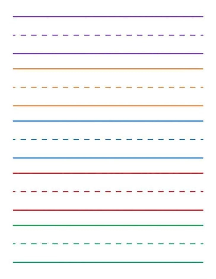 Kindergarten Printable Writing Paper Pdf Printable Worksheets
