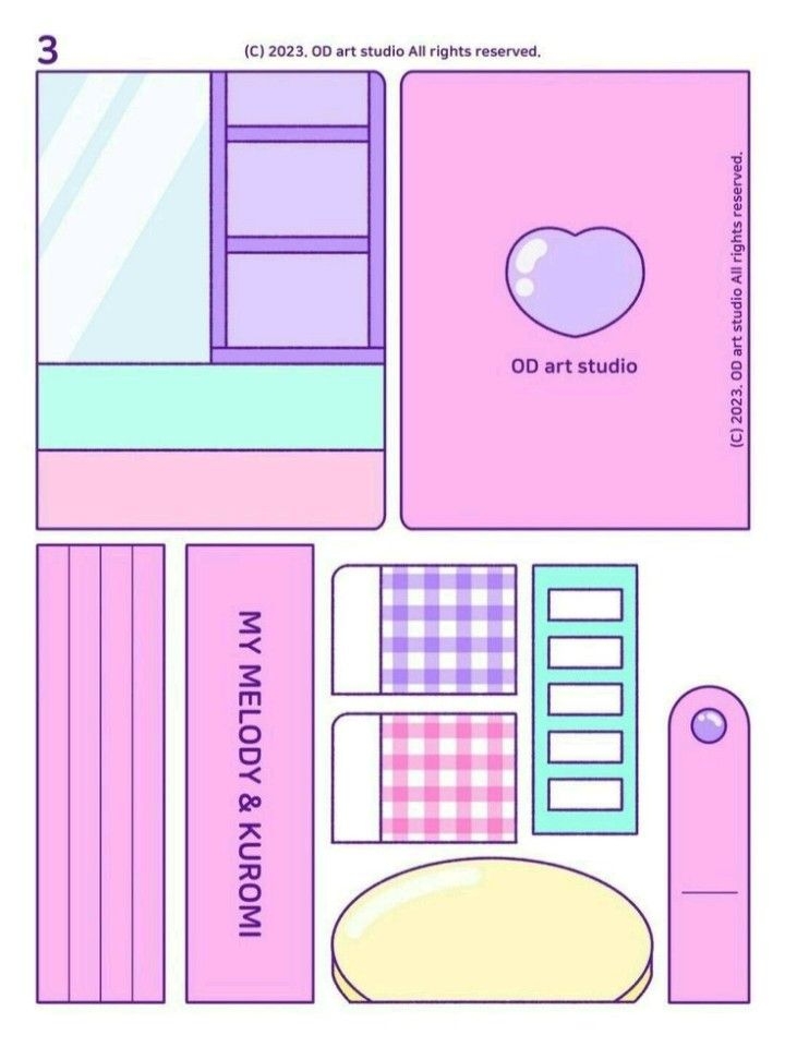 Kuromi Paper Doll Printable Dev onallcylinders