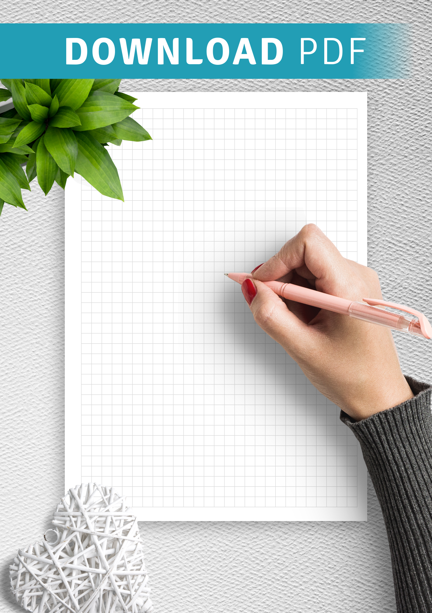 Large Graph Paper Printable PDF