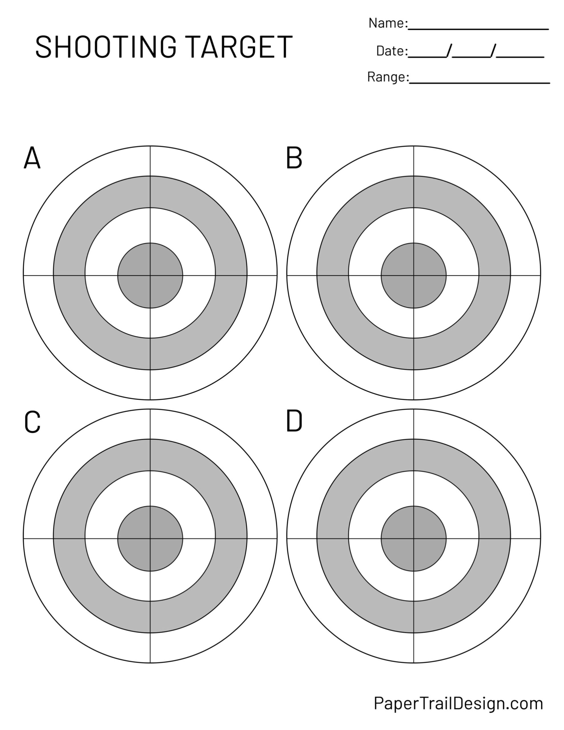 Large Oval Target Baker Targets For Scoring Or Just Practice 