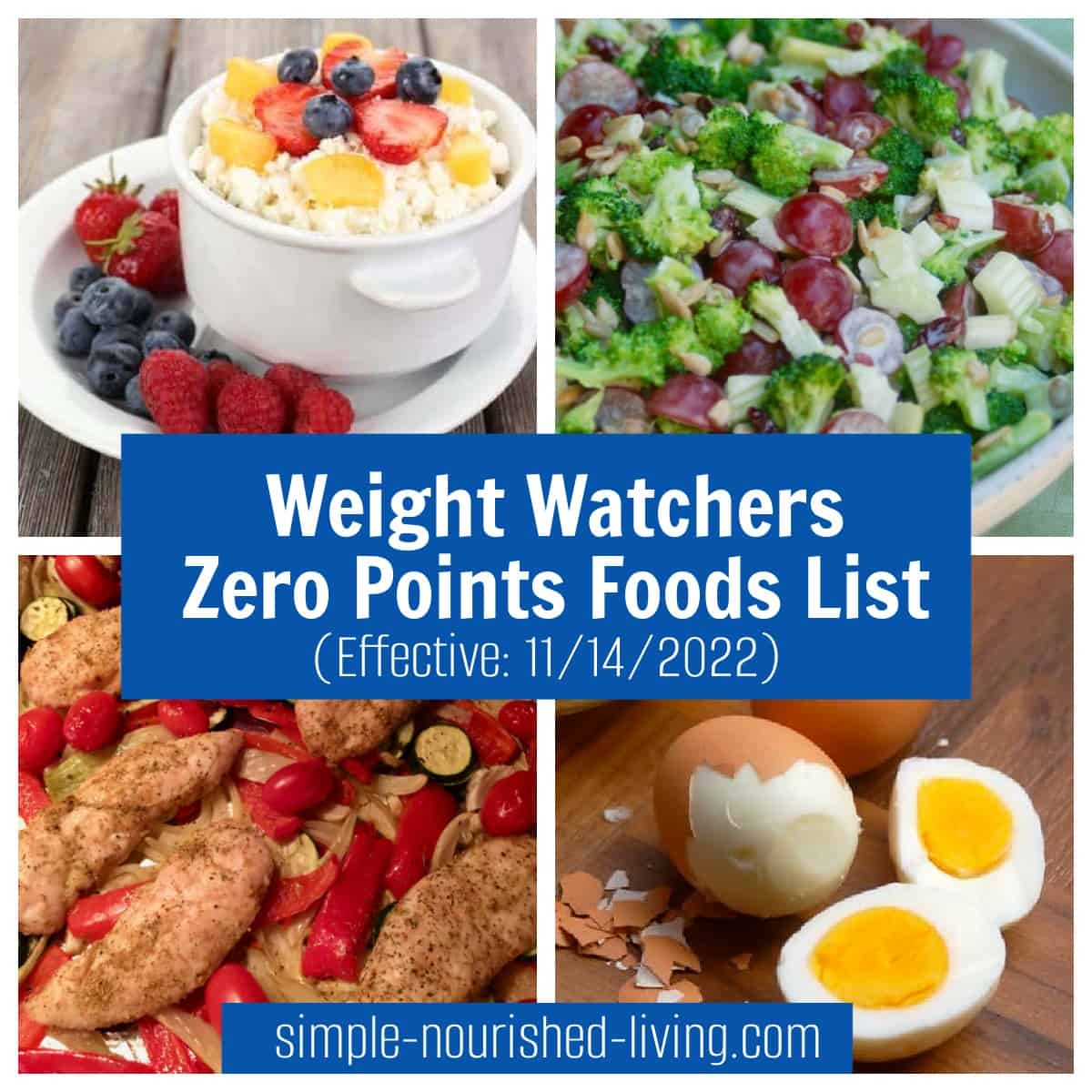Latest WW Zero Points Foods List Simple Nourished Living