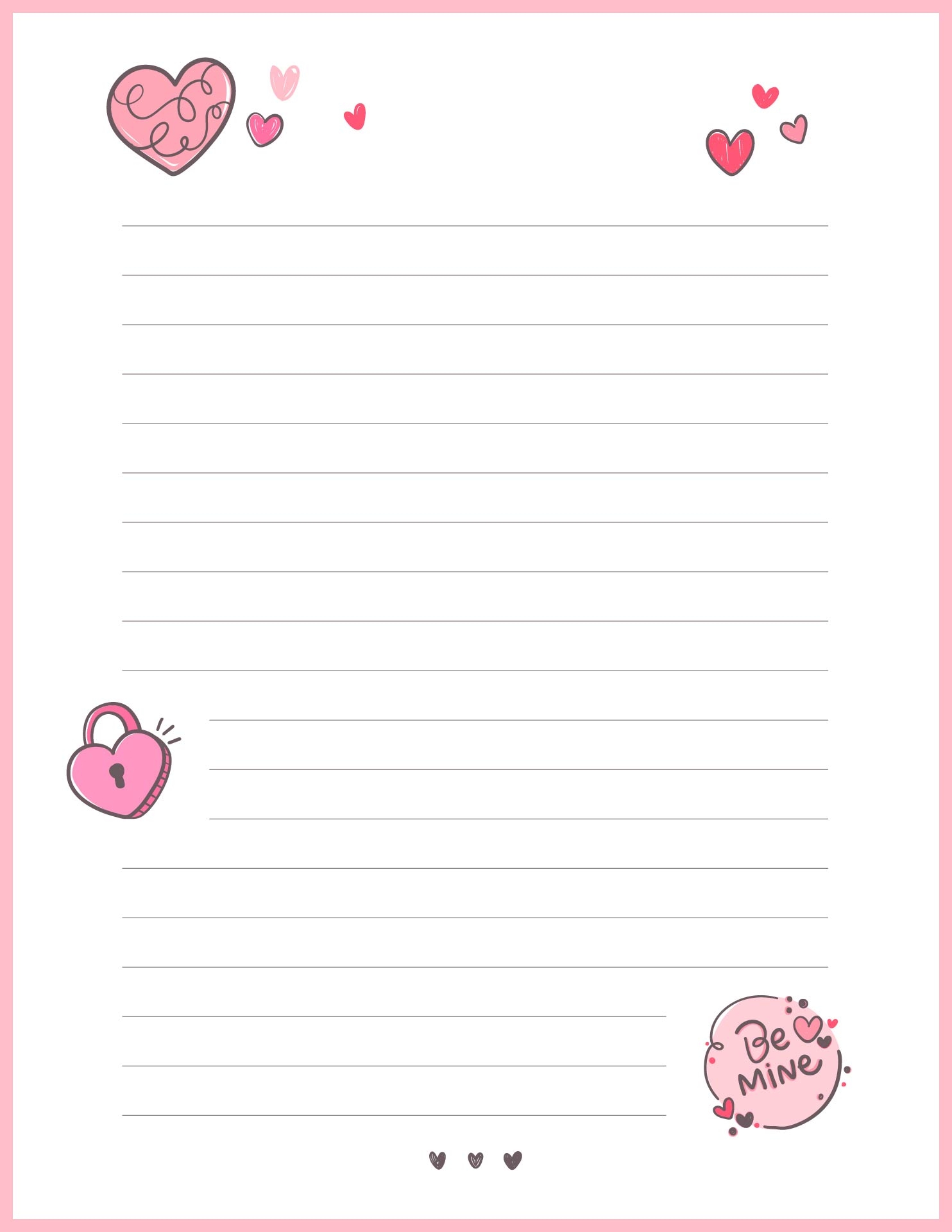Letter Paper 10 Free PDF Printables Printablee