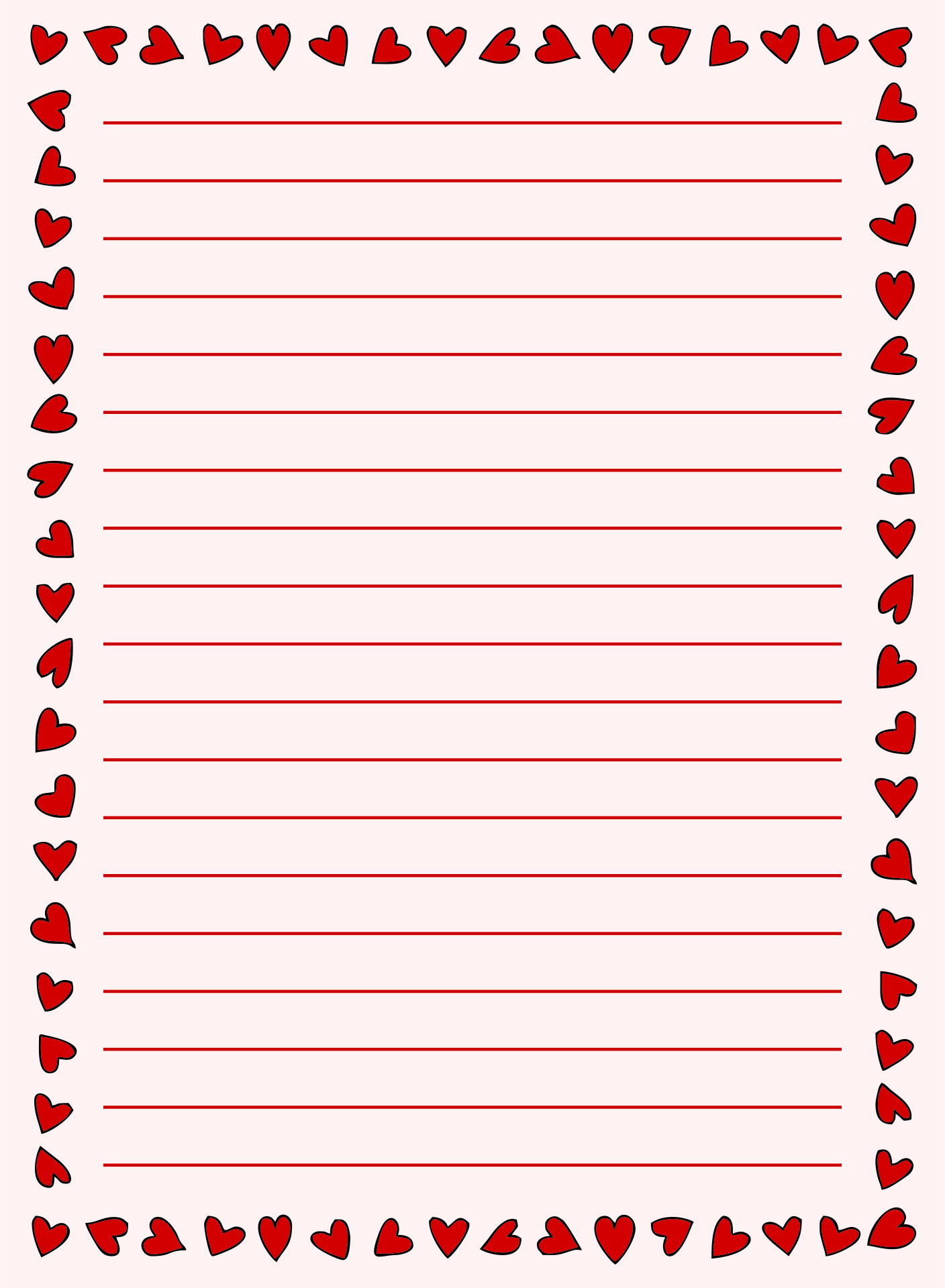 Letter Paper Cute 10 Free PDF Printables Printablee