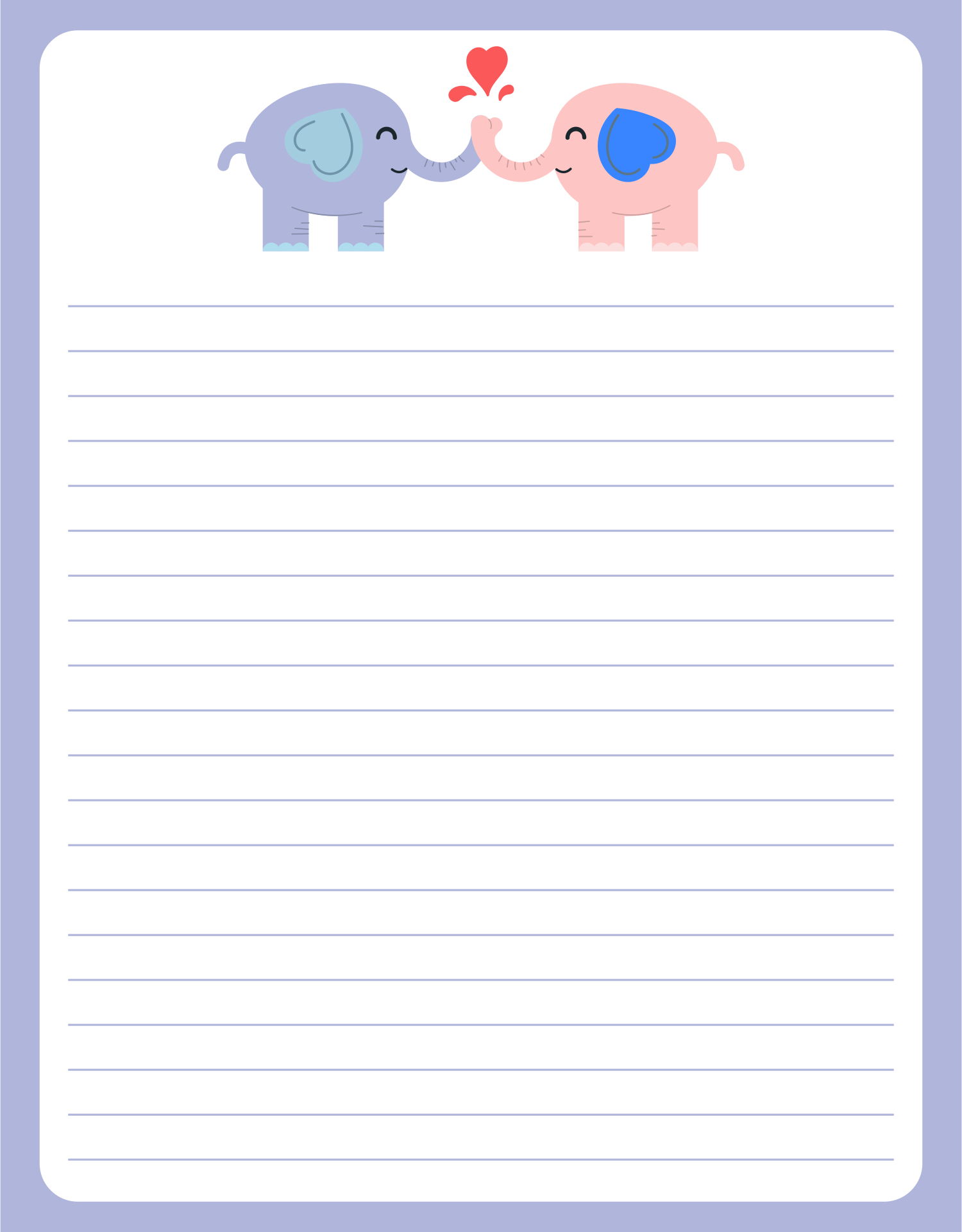 Letter Paper Cute 10 Free PDF Printables Printablee