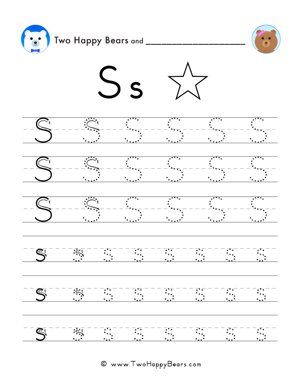 Letter S Printable Worksheets For Tracing And Writing Worksheets Library