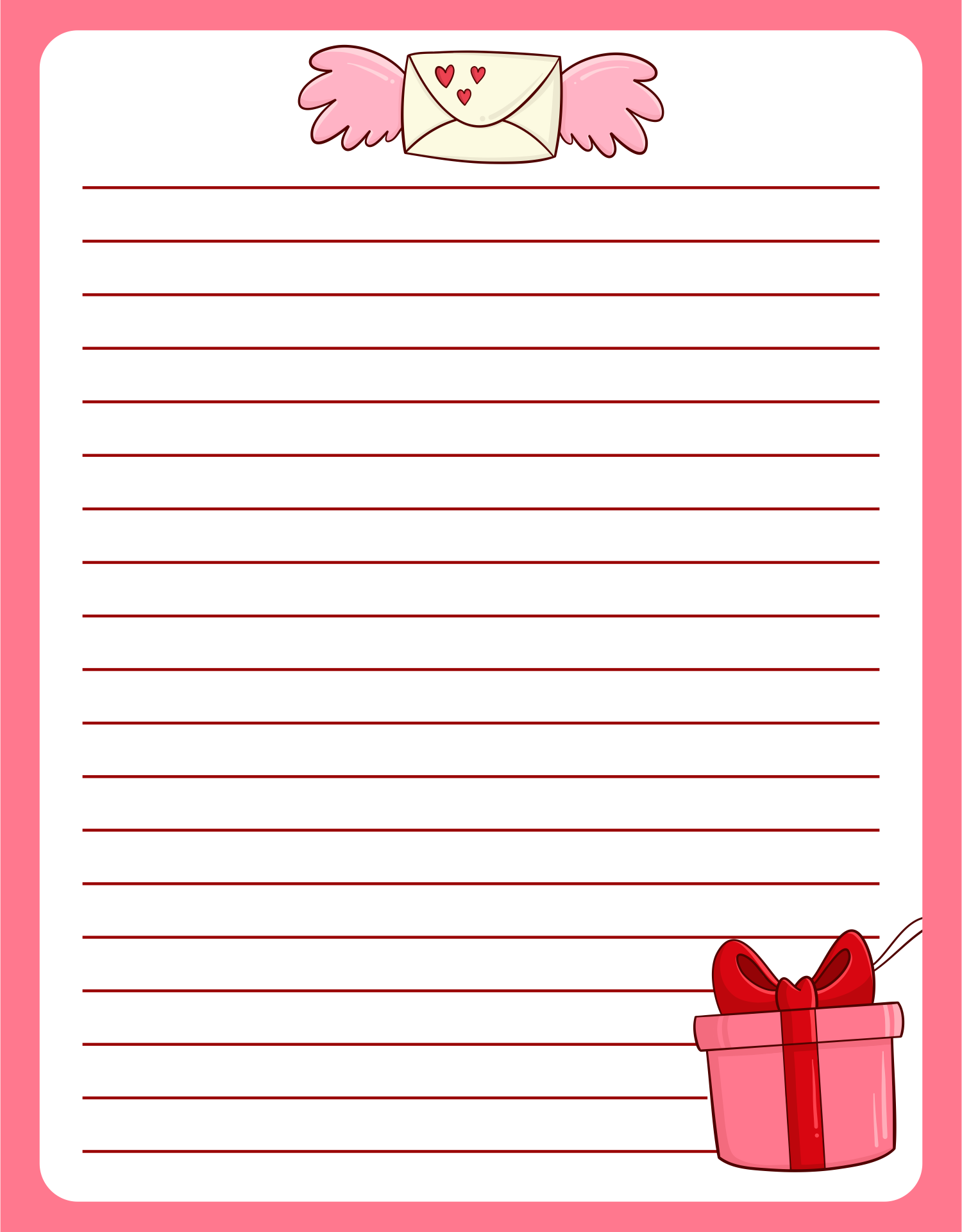 Letter Writing Paper 10 Free PDF Printables Printablee