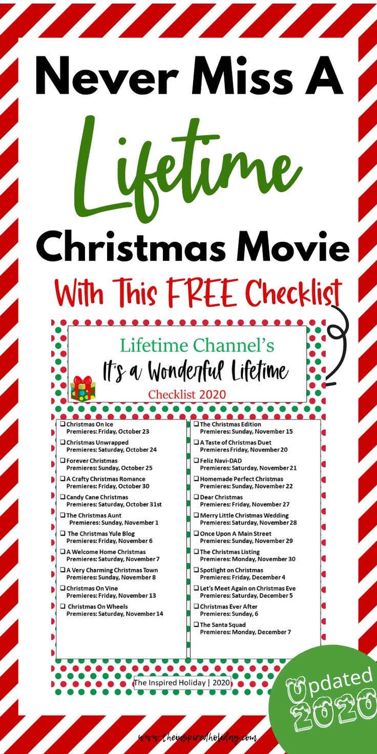 Lifetime Christmas Movie 2022 Schedule Printable Printable Schedule