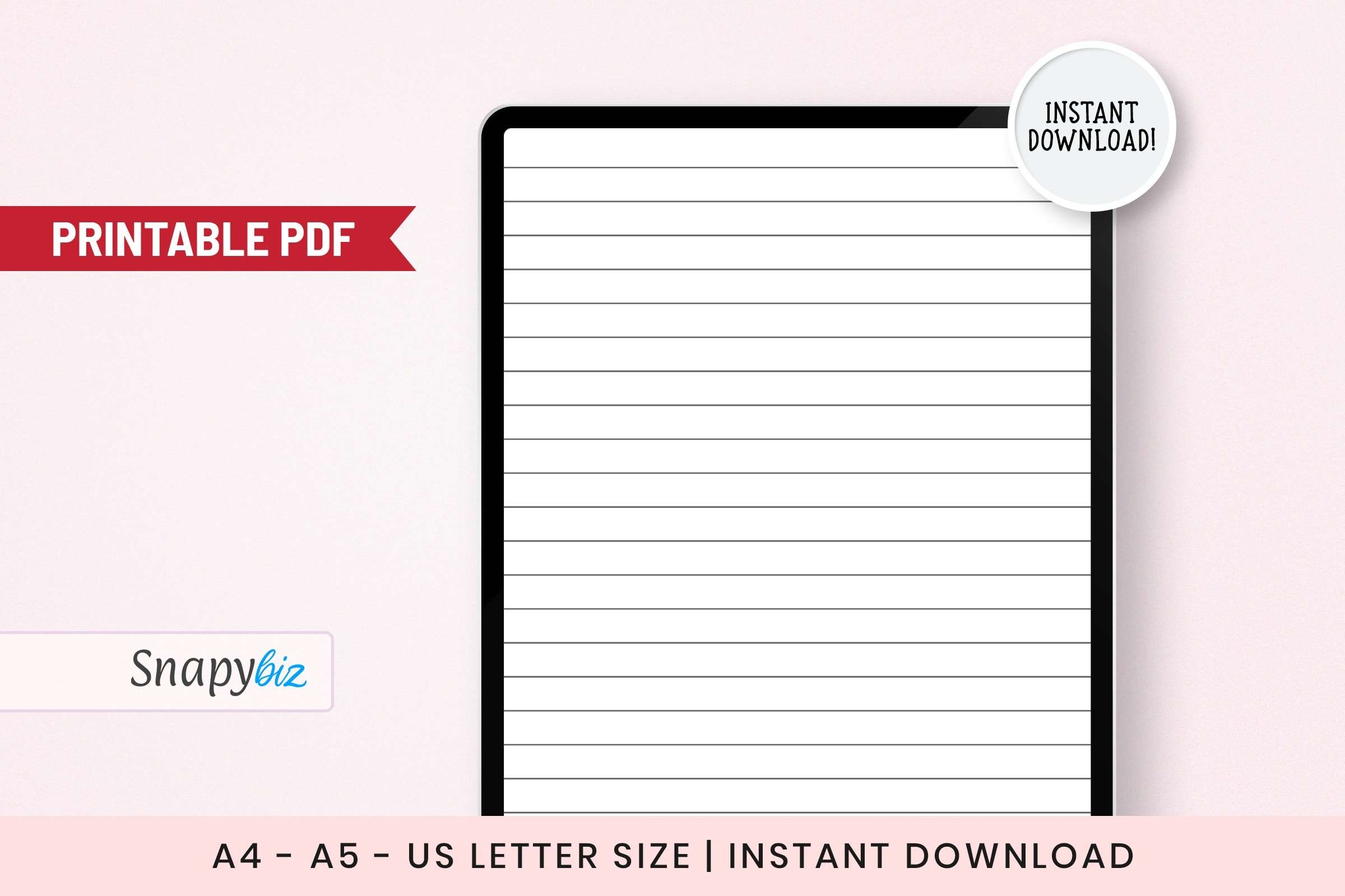 Lined Paper Printable Pdf SnapyBiz Lined Paper Printable Pdf SnapyBiz