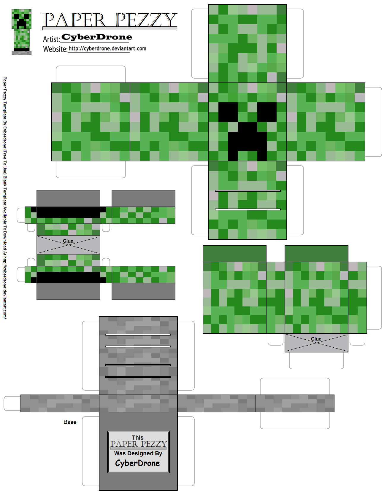 Minecraft Papercraft Printables