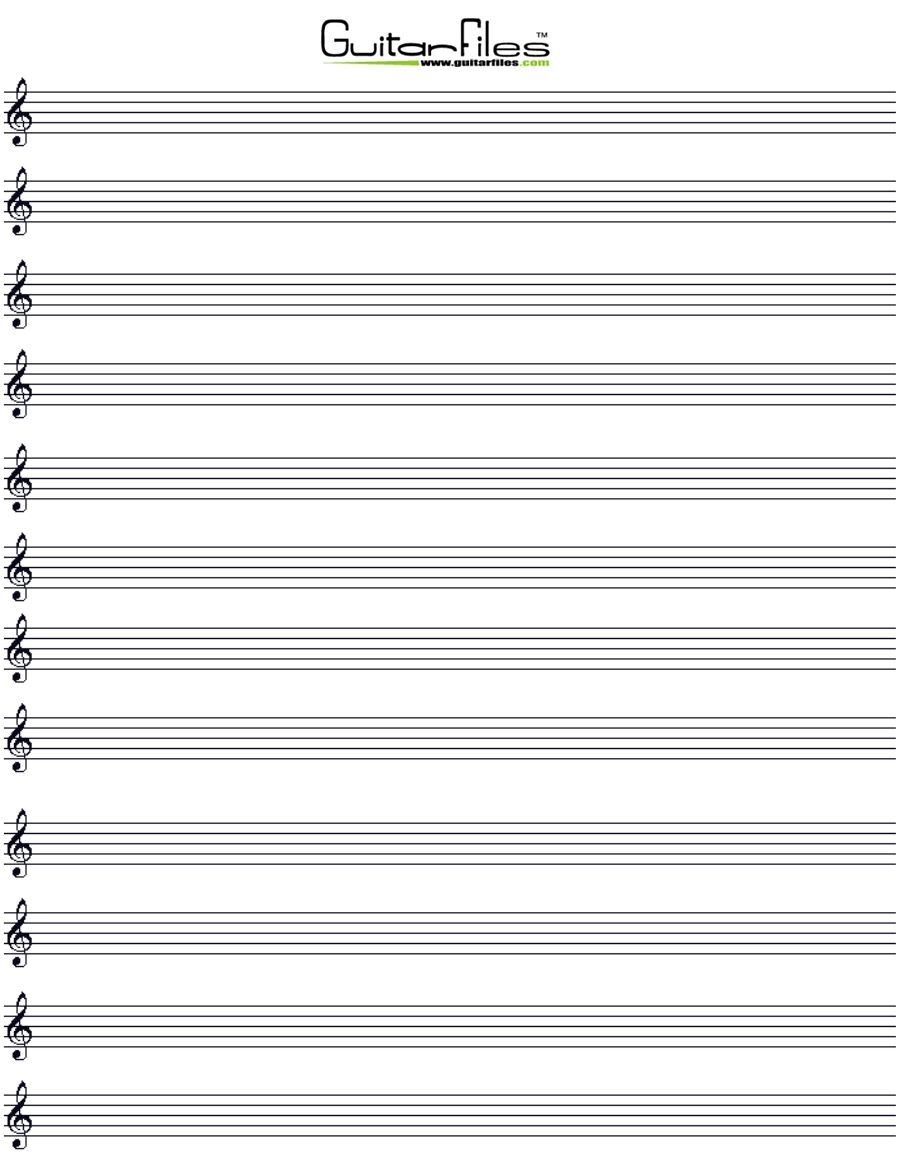 Music Paper Printable