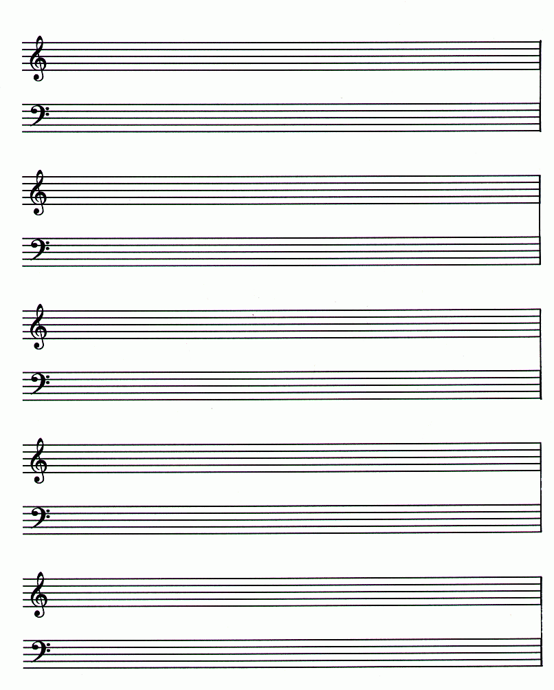 Music Staff Paper Printable Music Staff Paper Printable