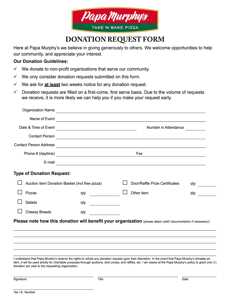 Papa Murphy 39 s Printable Application Printable Application