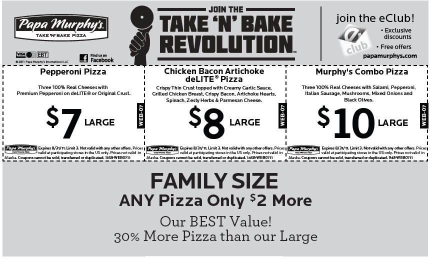 Papa Murphy 39 s Printable Coupons Current