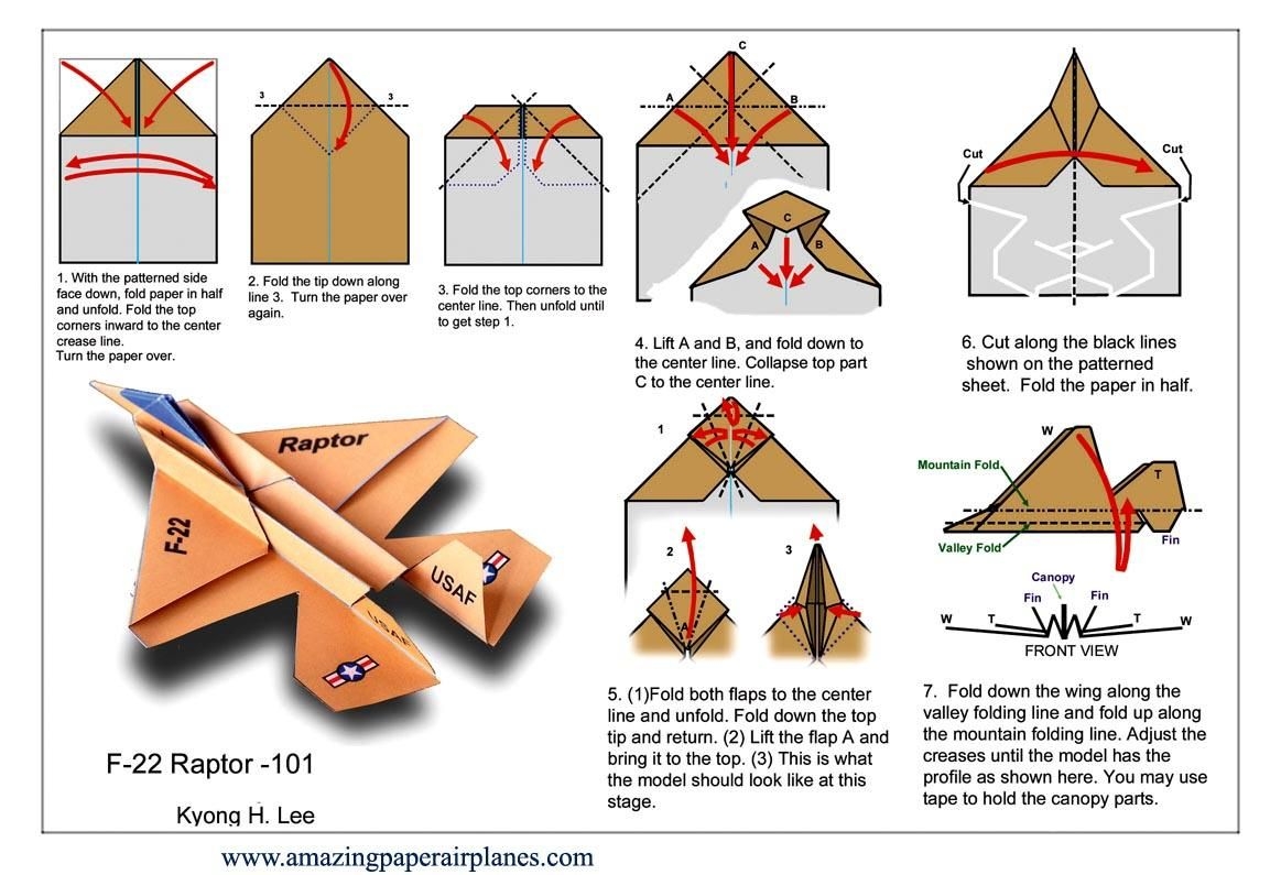 Paper Aeroplane Instructions Printable
