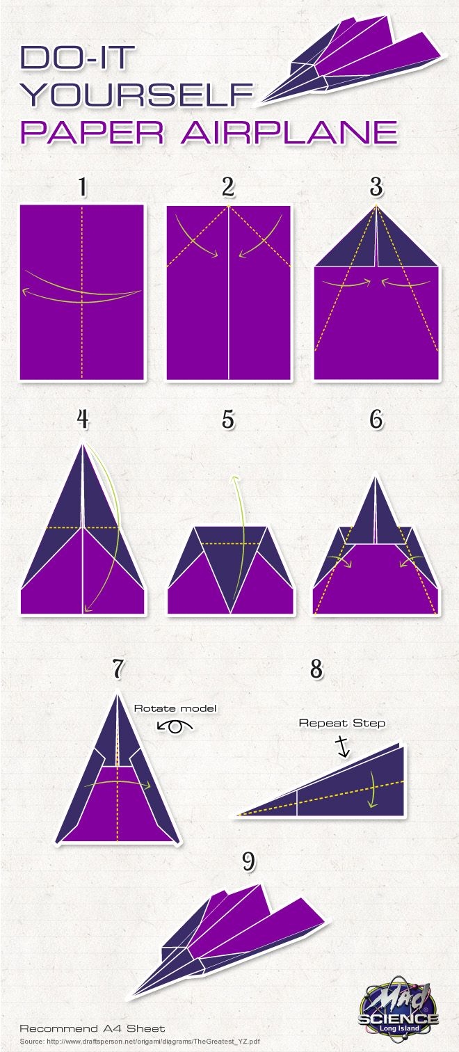 Paper Aeroplane Instructions Printable