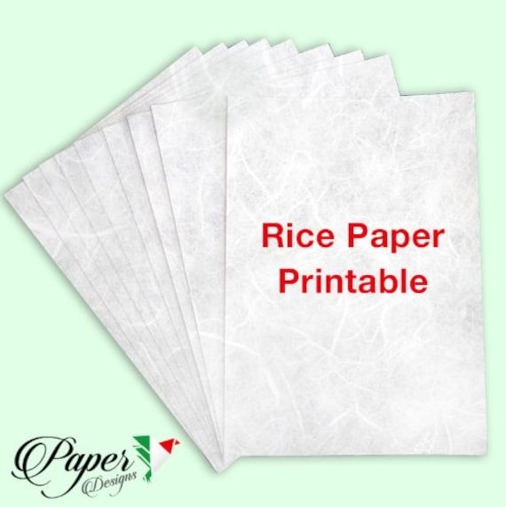 Paper Designs A4 Printable Rice Paper White Rice Paper Plain Rice Paper 
